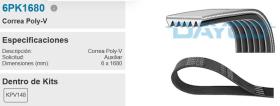 DAYCO 6PK1680 - CORREA  DE SERVICIO