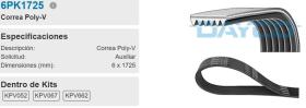 DAYCO 6PK1725 - CORREA DE SERVICIO