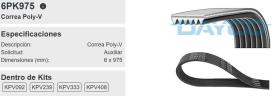 DAYCO 6PK975 - CORREA DE SERVICIO