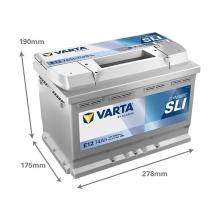 VARTA E12 - BATERIA VARTA DYNAMIC SLI 74AH  680A +IZQ E12