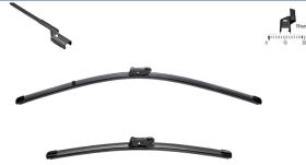 ESCOBILLAS LIMPIAPARABRISAS A299S - JGO. ESCOBILLAS A299S BOSCH 3397007299