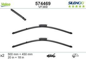 ESCOBILLAS LIMPIAPARABRISAS VM369 - JGO. ESCOBILLAS VM369 VALEO 574469