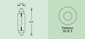 LUCAS 5021374004291 - LAMPARA LUCAS LLB258 C5W 42mm