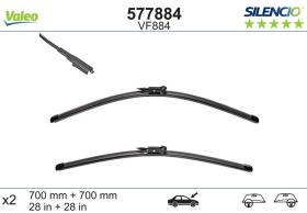 ESCOBILLAS LIMPIAPARABRISAS VF884 - JGO. ESCOBILLAS VF884 VALEO 577884