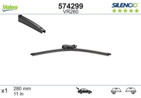ESCOBILLAS LIMPIAPARABRISAS VR260 - ESCOBILLA TRASERA VR260 VALEO 574299