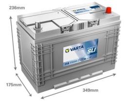 VARTA I18 - BATERIA VARTA I18  110AH  680A INDUSTRIAL +D