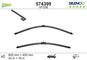 ESCOBILLAS LIMPIAPARABRISAS VF336 - JGO. ESCOBILLAS VF336 VALEO 574399