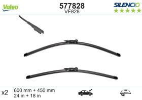 ESCOBILLAS LIMPIAPARABRISAS VF828 - JGO. ESCOBILLAS VF828 VALEO 577828