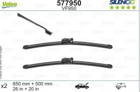 ESCOBILLAS LIMPIAPARABRISAS VF950 - JGO. ESCOBILLAS VF950 VALEO 577950