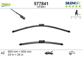 ESCOBILLAS LIMPIAPARABRISAS VF841 - JGO. ESCOBILLAS VF841 VALEO 577481