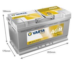 VARTA A5 - BATERIA VARTA DINAMIC AGM 95AH 850A START/STOP