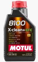 MOTUL 3374650339900 - MOTUL 0W30  1L 8100 X-CLEAN+EFE  111657