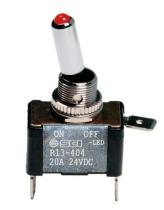 ADCESORIOS 8000692455579 - INTERRUPTOR DE PALANCA 2 TERMINALES 12/24V ROJO