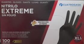 VARIOS 8436026599617 - GUANTES NITRILO NEGRO TALLA XL 100UNDS