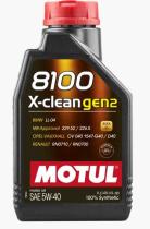 MOTUL 3374650296500 - MOTUL 5W40 8100 X-CLEAN GEN2 1L 109761