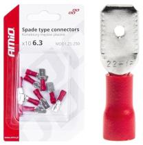 ACCESORIOS 5903293030660 - TERMINAL PLANO MACHO ROJO AMIO  03066
