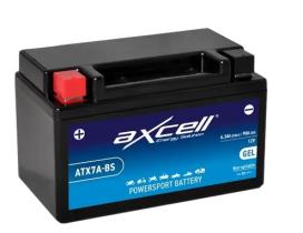 BATERIA MOTO ATX7ABSGEL - BATERIA MOTO AXCELL GEL 6.3AH 90A 12V